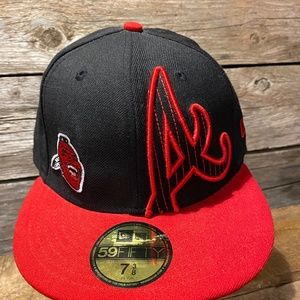 🤡BOGO🤡 MLB Atlanta Braves New Era 59Fifty Embroidered Cap - NWOT Men 7 3/8